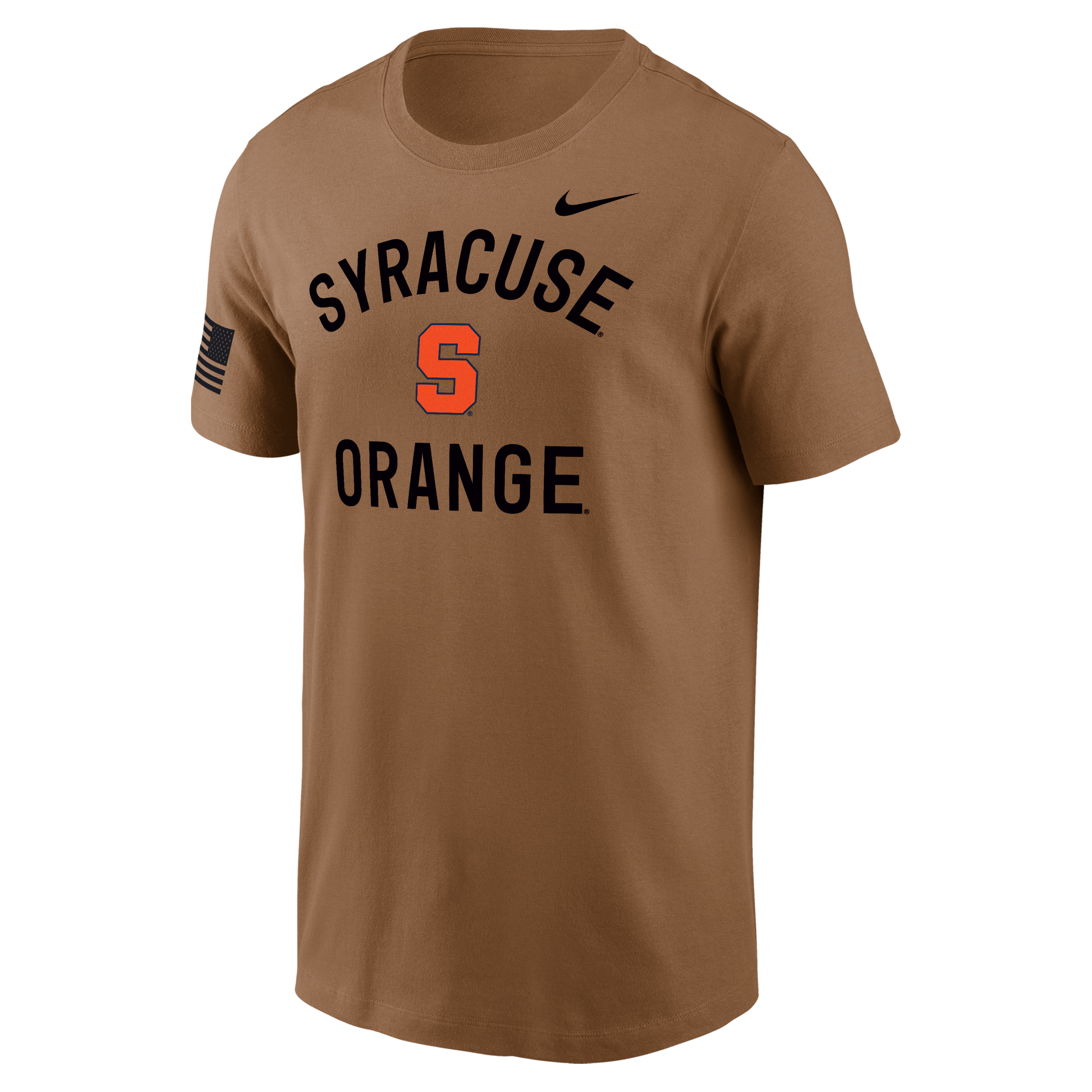 Men's Nike Brown Syracuse Orange 2026 Military Appreciation Dri-FIT T-Shirt