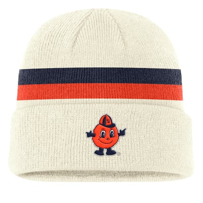Syracuse Orange Nike Legacy Lettered Cuffed Knit Hat - Cream