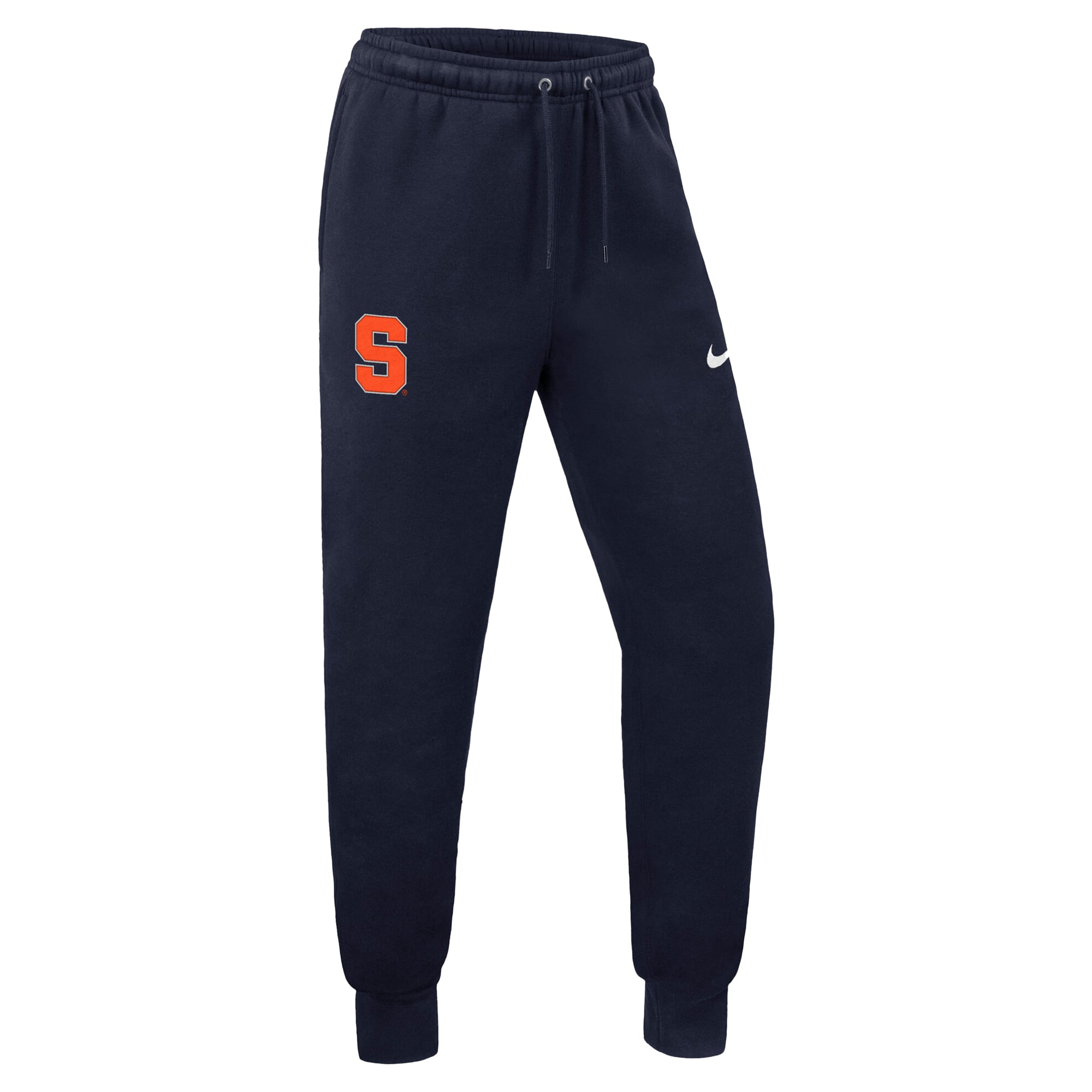 Pantalon de jogging en polaire Nike Club pour homme, bleu marine et orange Syracuse