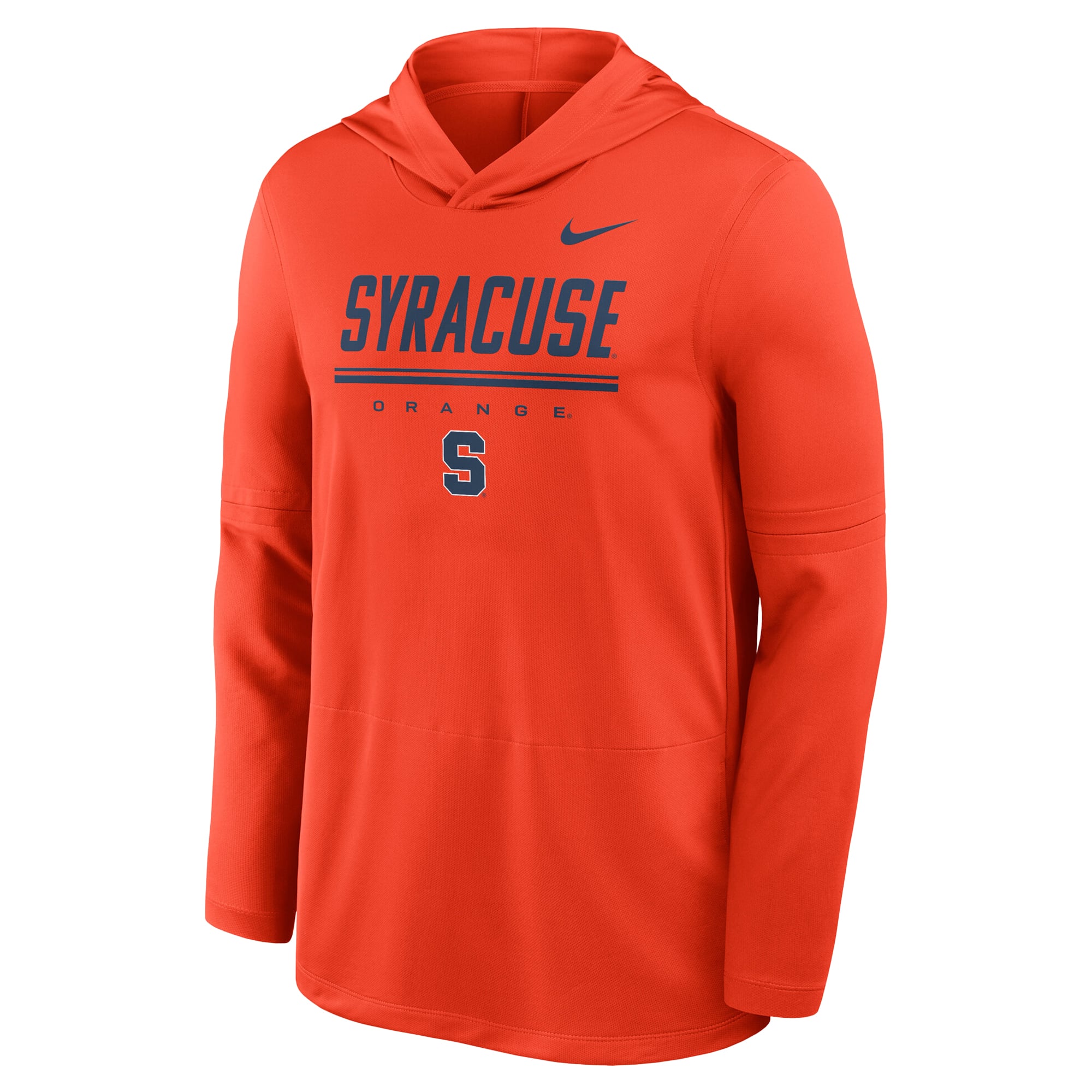 Men's Nike Orange Syracuse 2026 Sideline Dri-FIT Lightweight Hooded Top