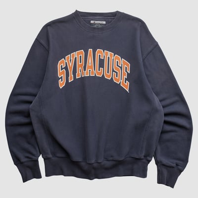 Syracuse Orange Champion 2000s Pullover Sweatshirt - Navy - L by Fanatics Real Vintage