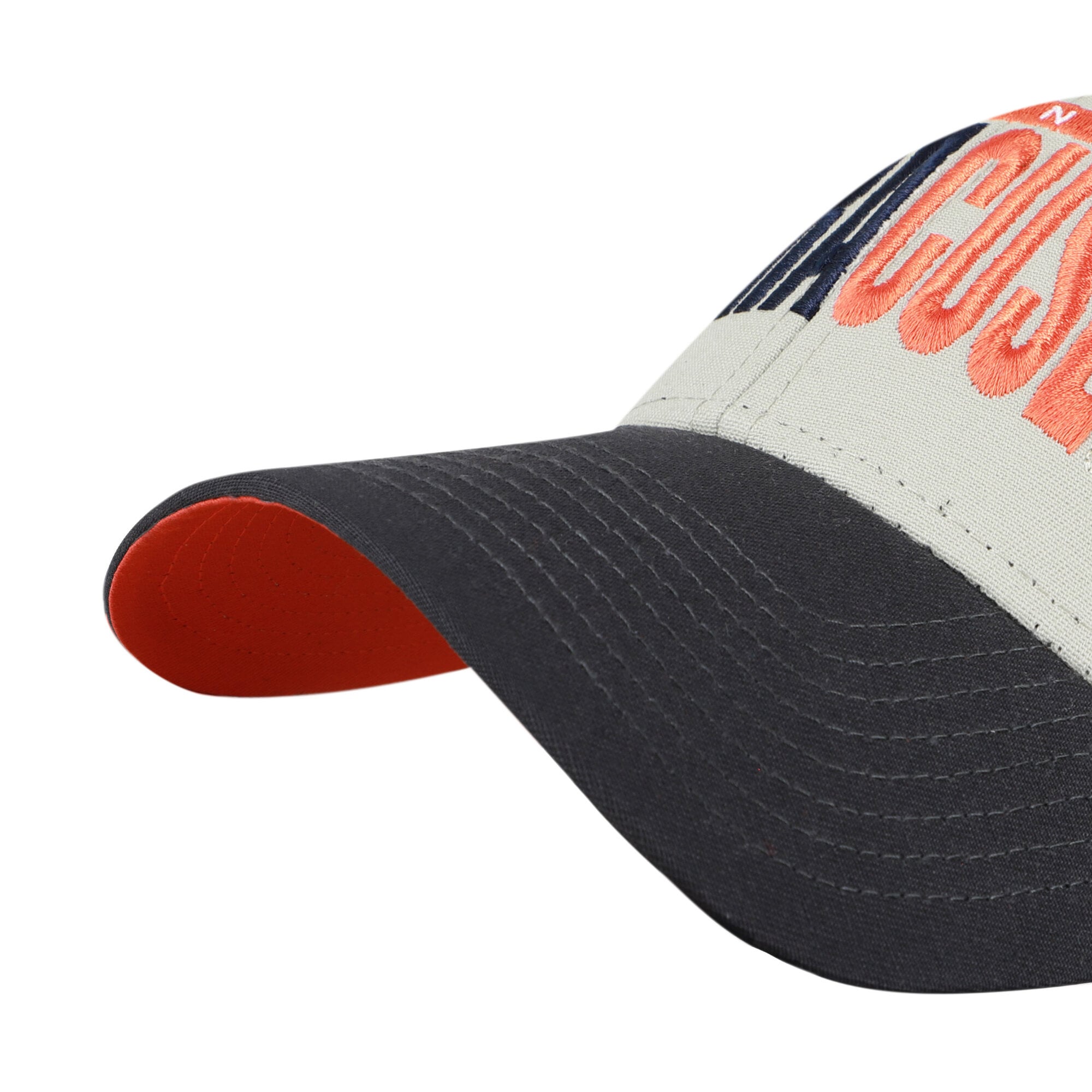 Casquette unisexe ajustable '47 grise/noire Syracuse Orange MVP avec texte demi-bloc