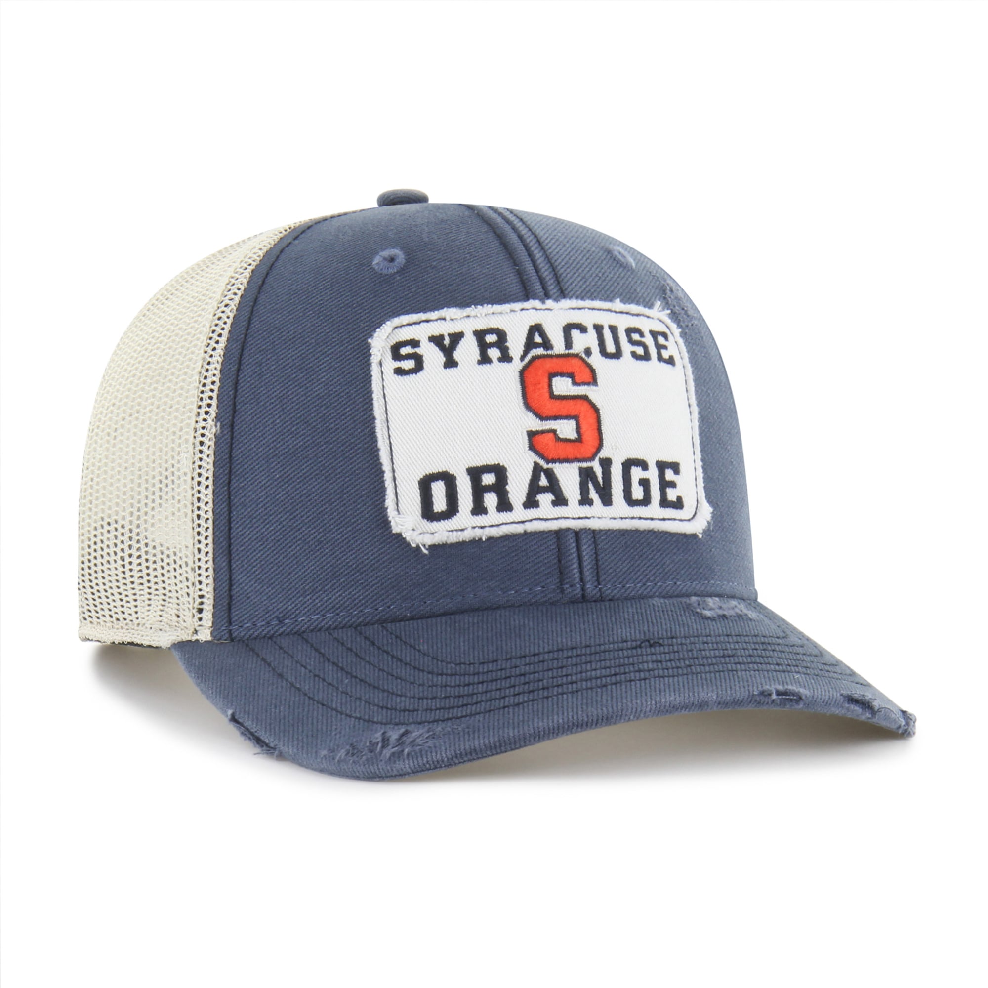 Unisex '47 Navy Syracuse Orange Egremont Well-Worn Adjustable Trucker Hat