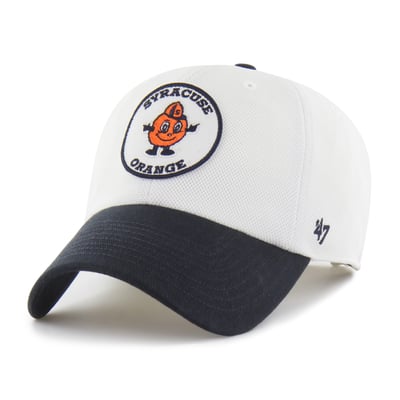 Syracuse Orange '47 Unisex Pique Patch Clean Up Adjustable Hat - White/Navy
