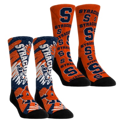 Syracuse Orange Rock Em Unisex Two-Piece Team Blast Crew Socks Set