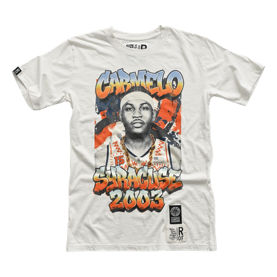 T-shirt unisexe Roots of Fight x Syracuse Orange x Carmelo Anthony '03 - Crème