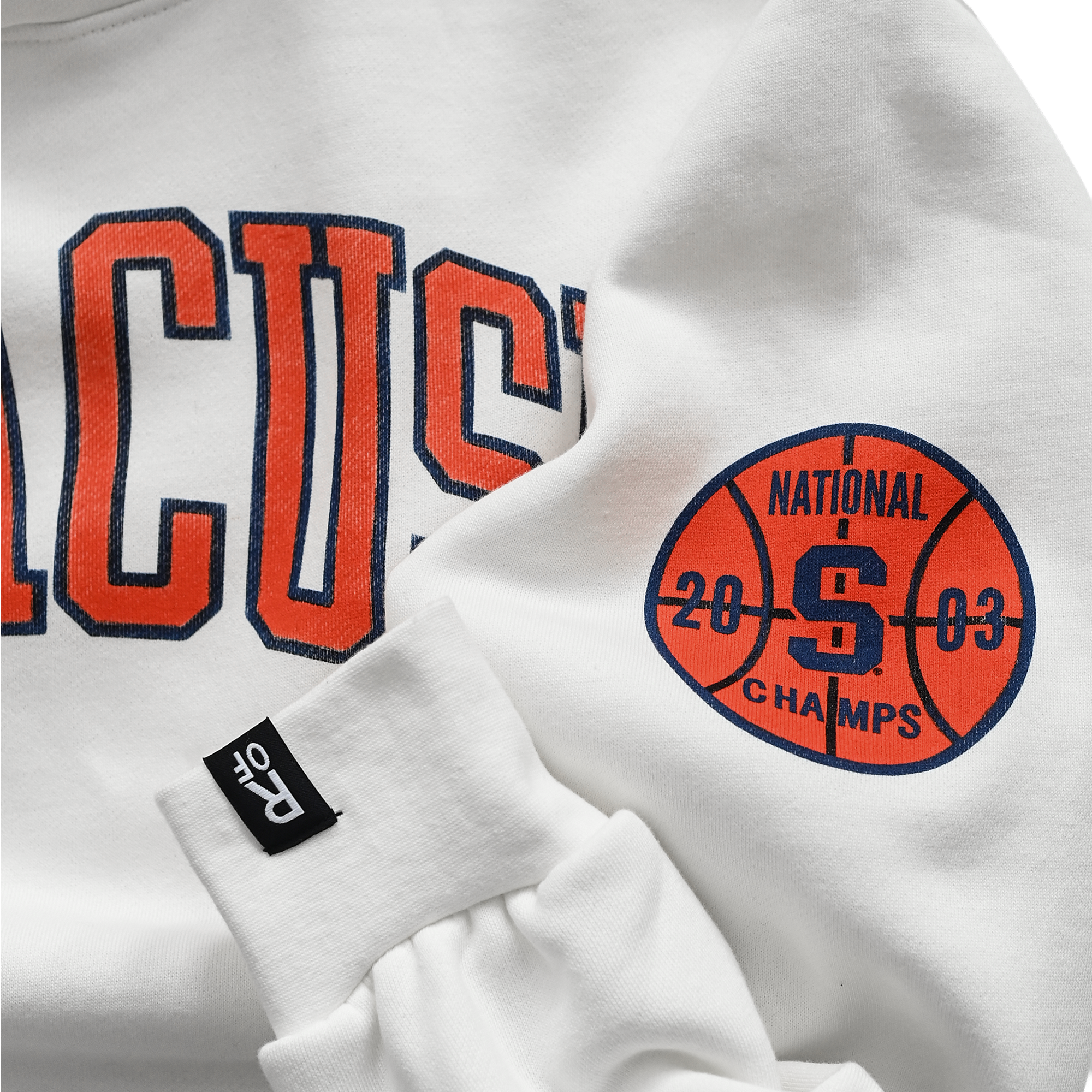 Sweat à capuche unisexe Roots of Fight x Syracuse Orange Carmelo Anthony blanc