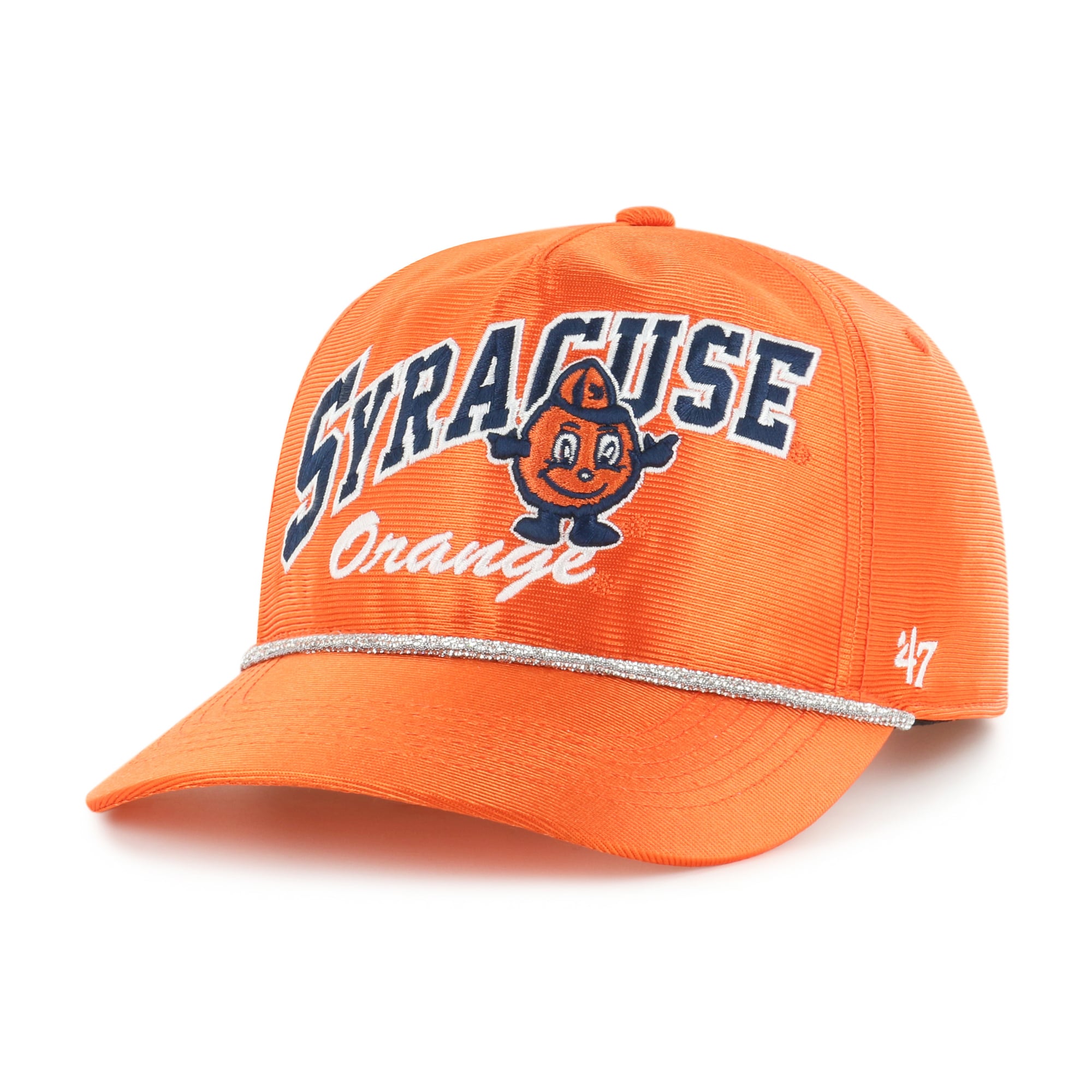 Chapeau ajustable à paillettes orange Syracuse '47 pour femme