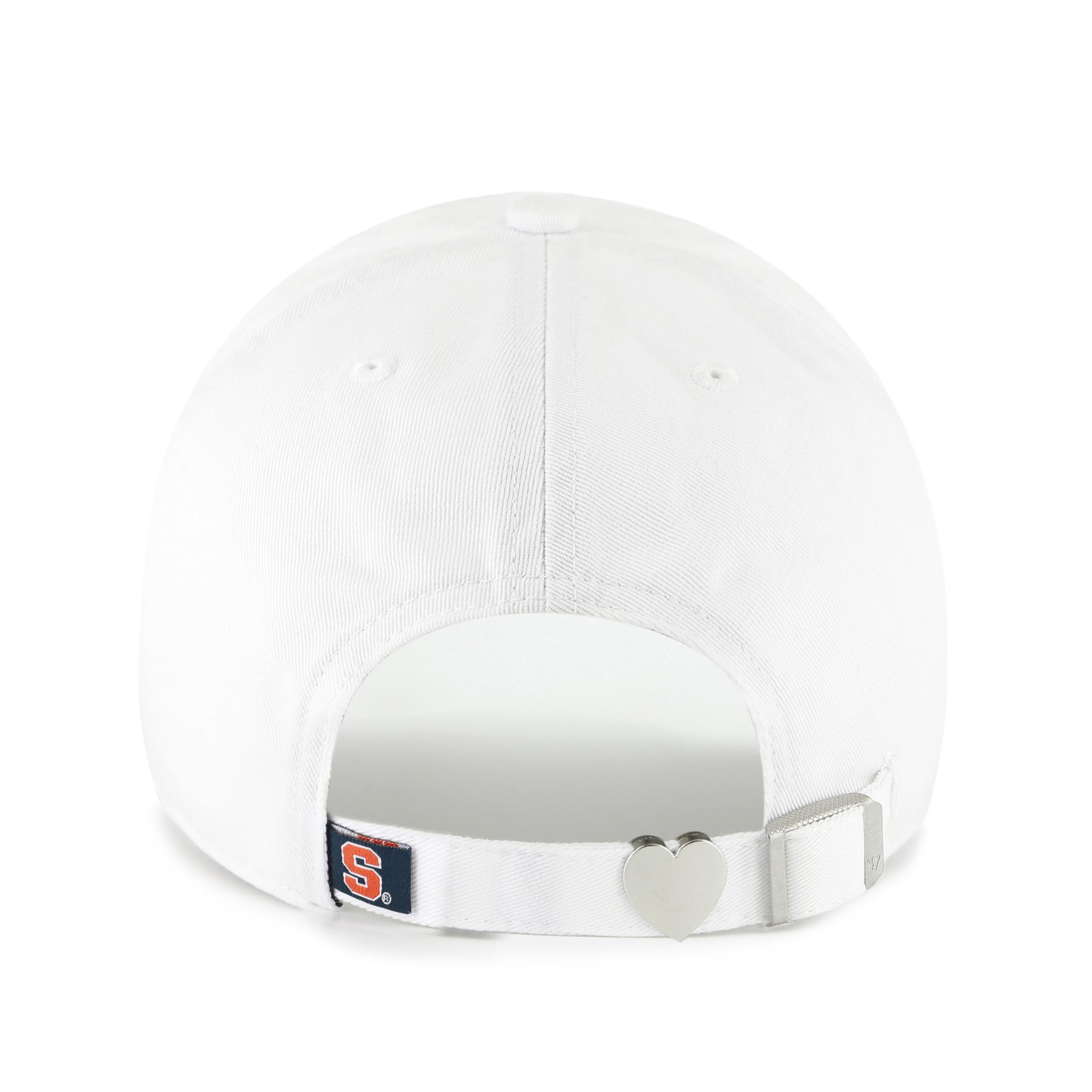 Casquette ajustable « 47 White Syracuse Orange Trendy Script Clean Up » pour femme