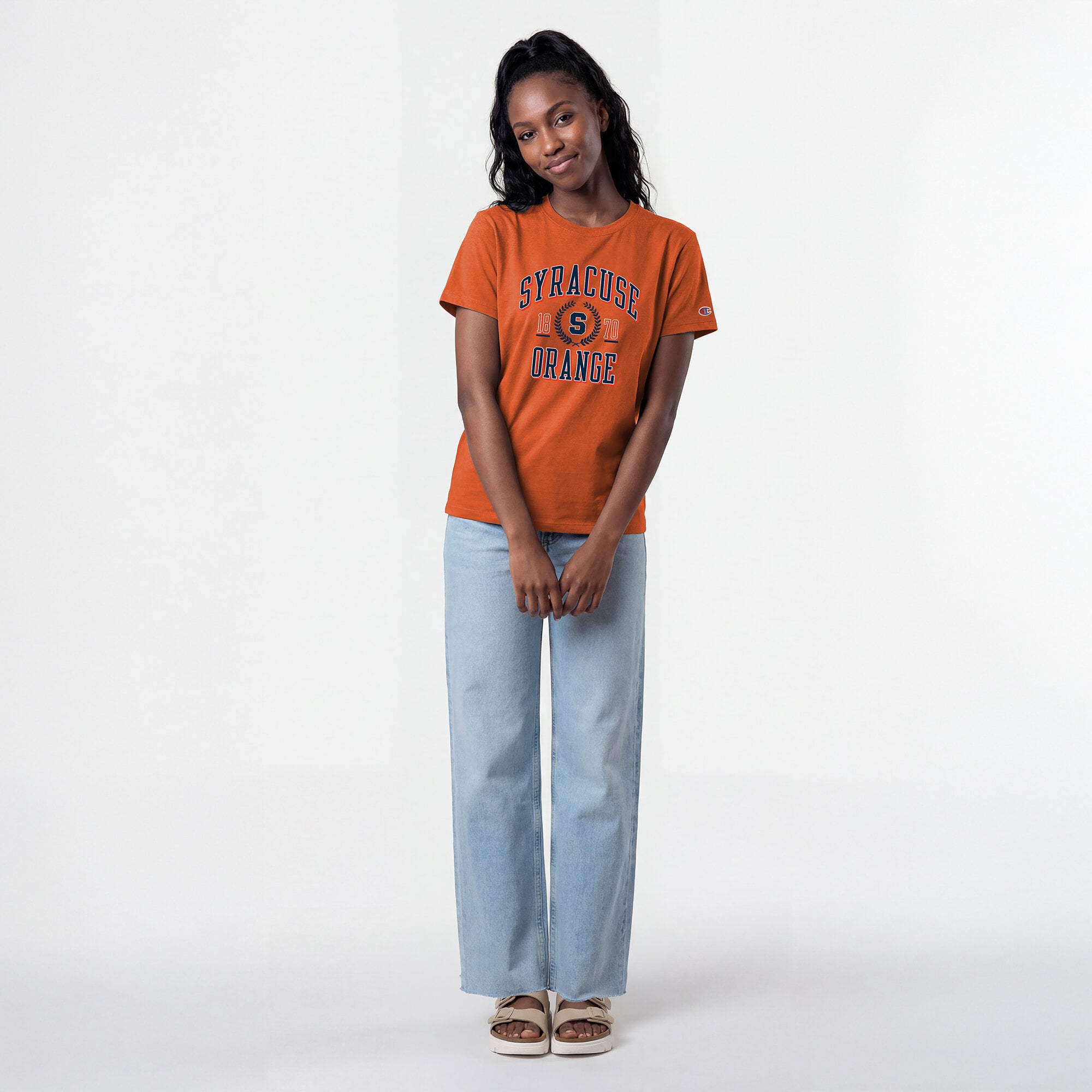 Women's Champion Orange Syracuse Lifestyle T-Shirt