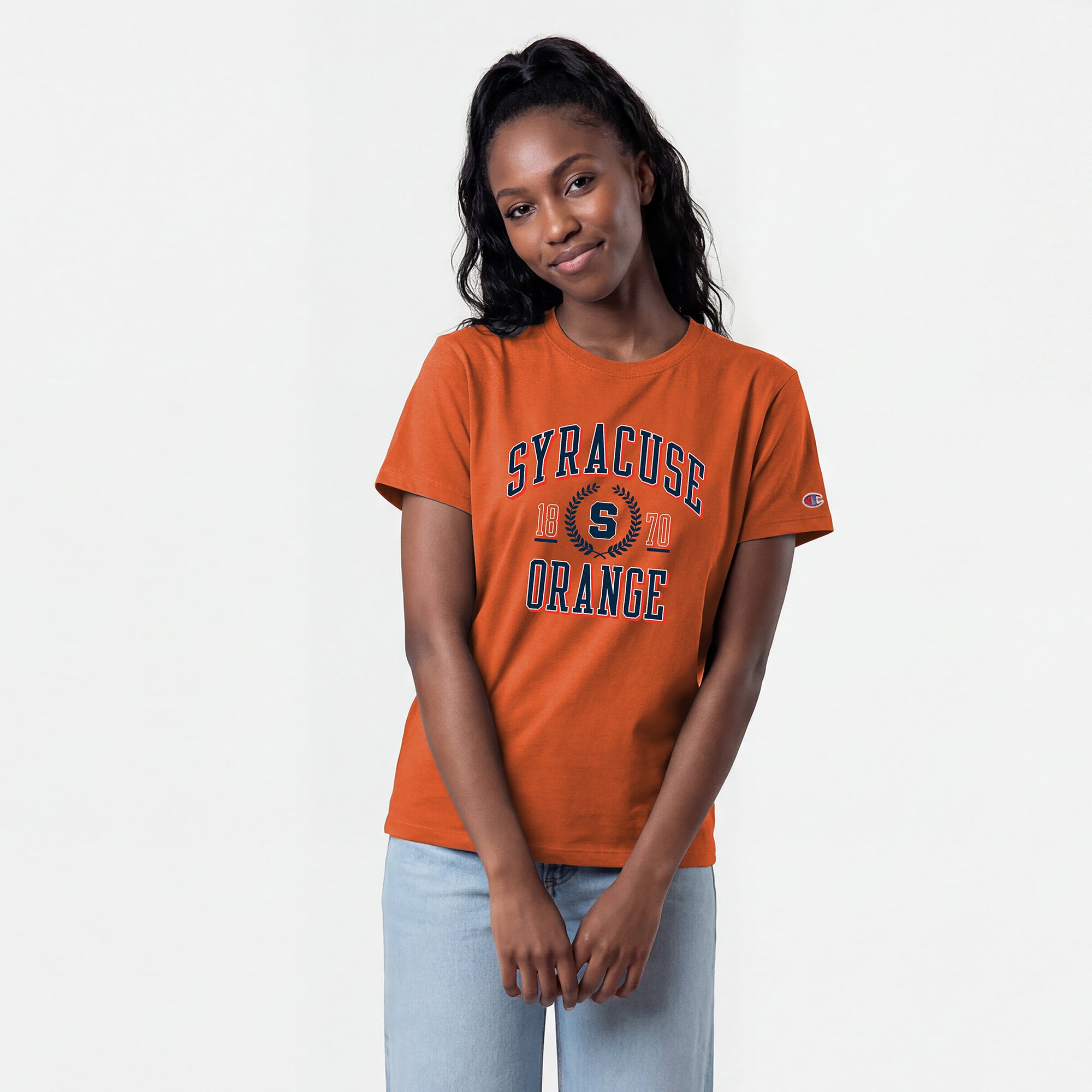 Women's Champion Orange Syracuse Lifestyle T-Shirt