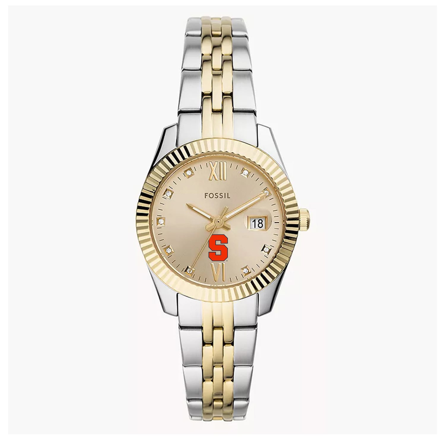 Fossil Kaleido Oklahoma State Womens Watch 28mm Orange Black 50M New Battery 6\