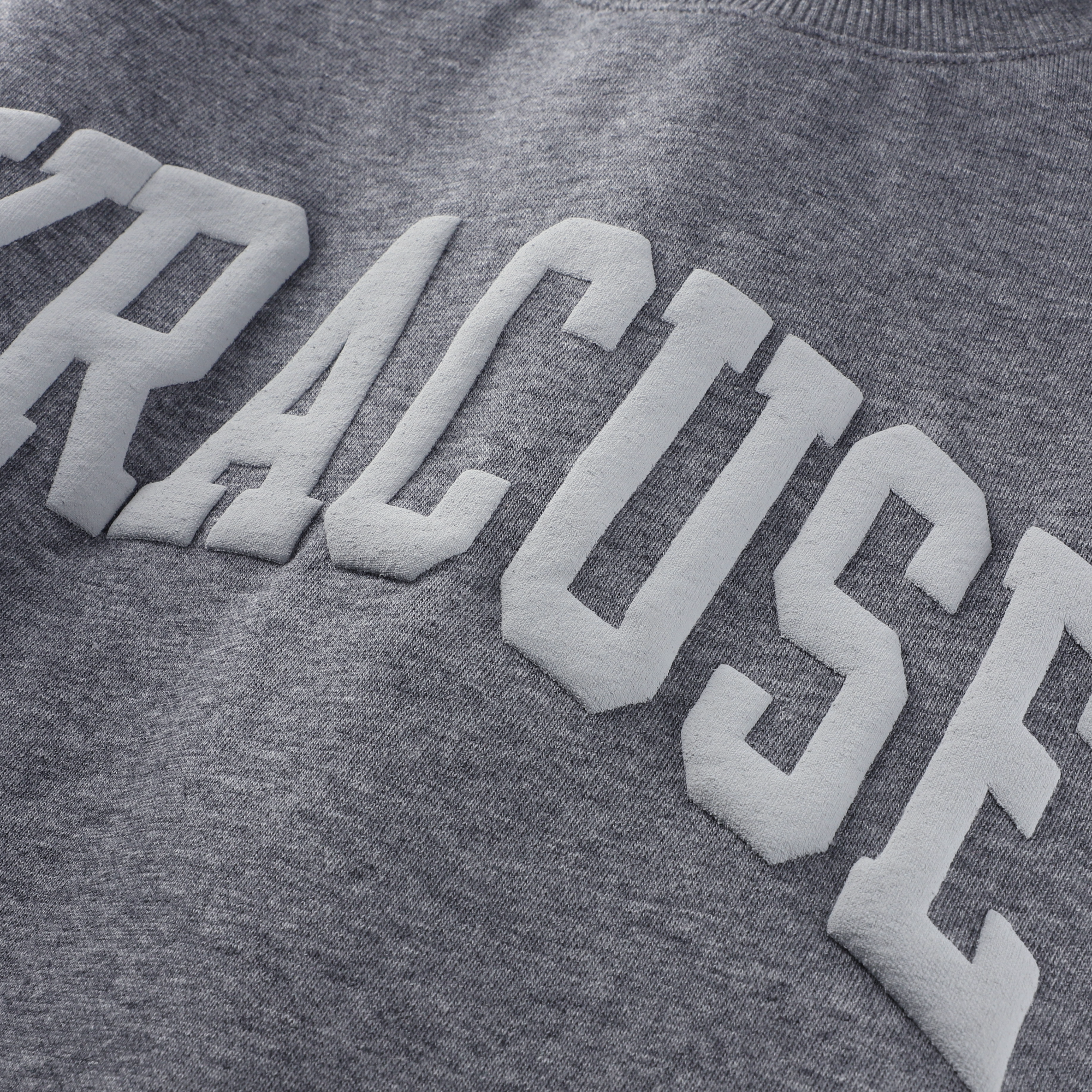 Women's  Heather Gray Syracuse Orange Monroe Mock Neck Sweatshirt