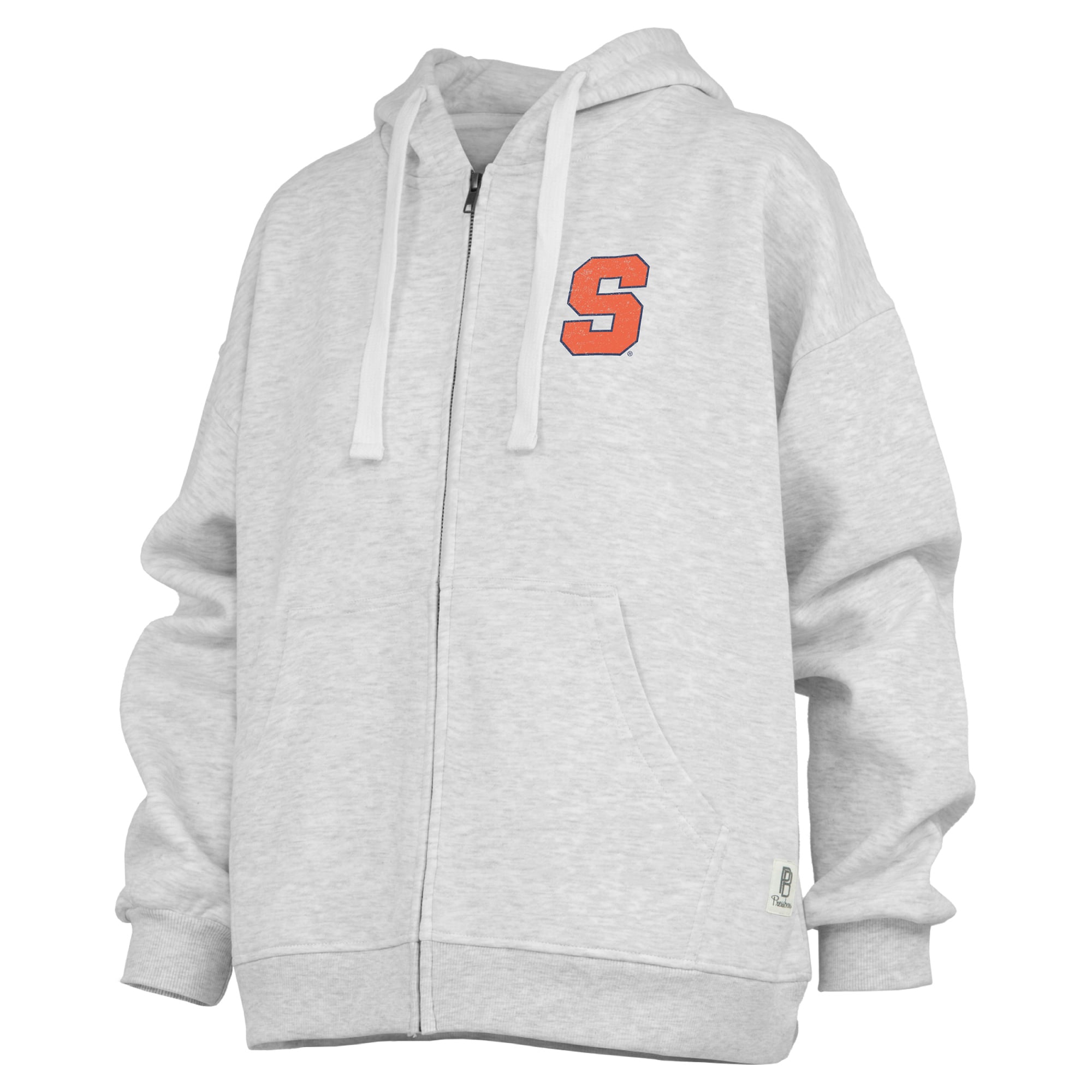 Sweat à capuche zippé Janise gris chiné Syracuse Orange pour femme, Pressbox
