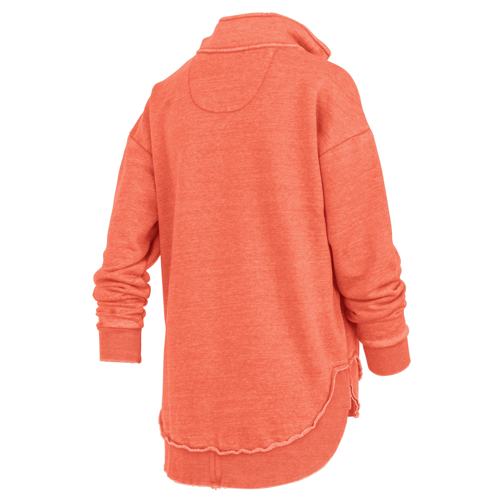 Women's Pressbox Orange Syracuse Northfork Sojourn Poncho Quarter-Zip Sweatshirt