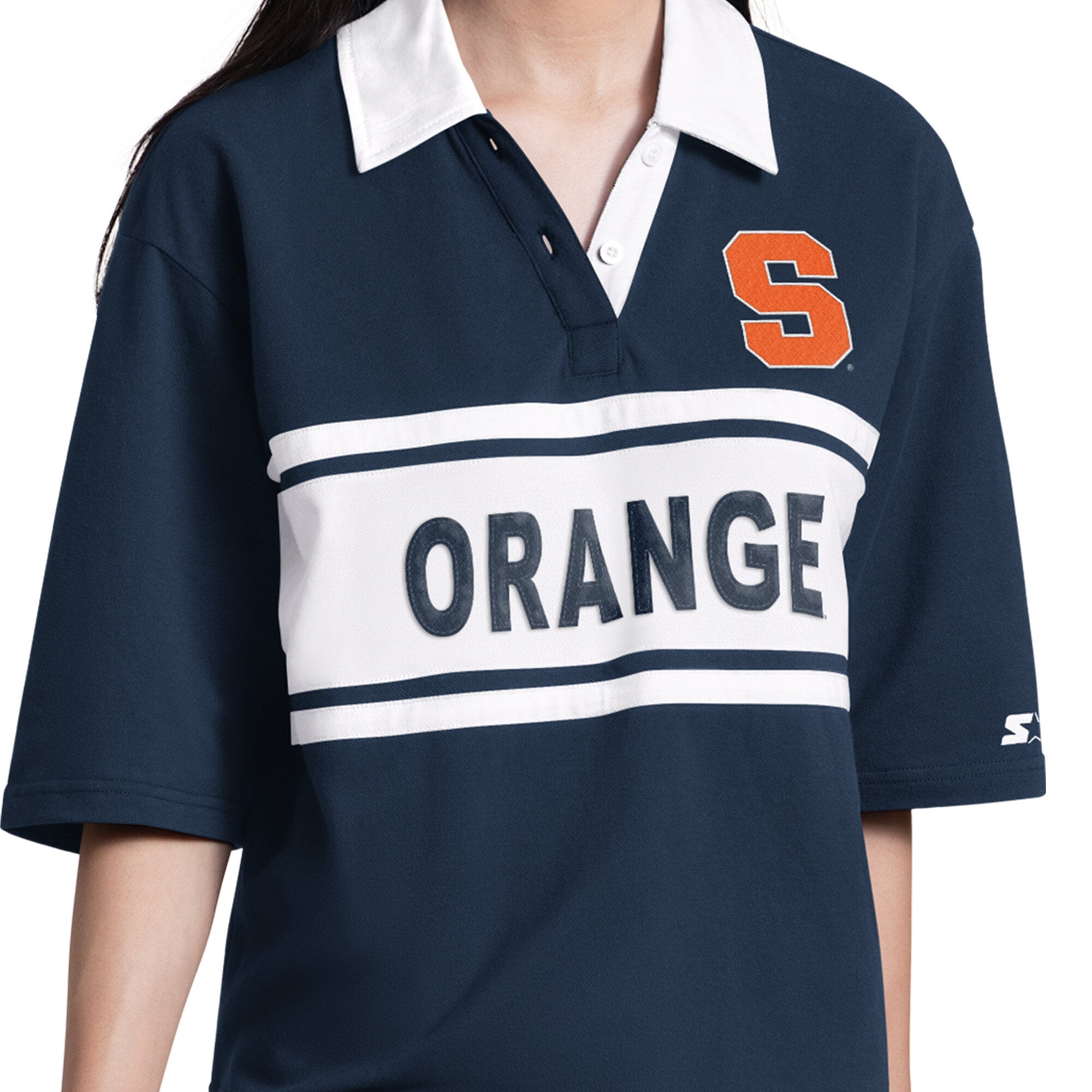 Polo de champ extérieur Starter pour femmes, bleu marine, Syracuse Orange