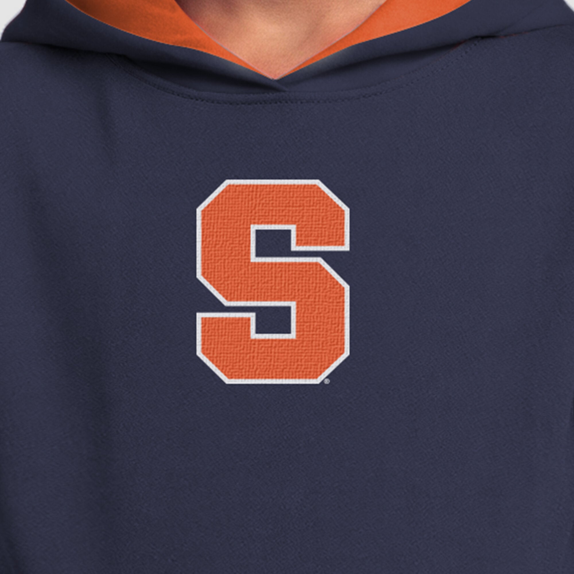 Youth Champion  Navy Syracuse Orange Fleece Hoodie