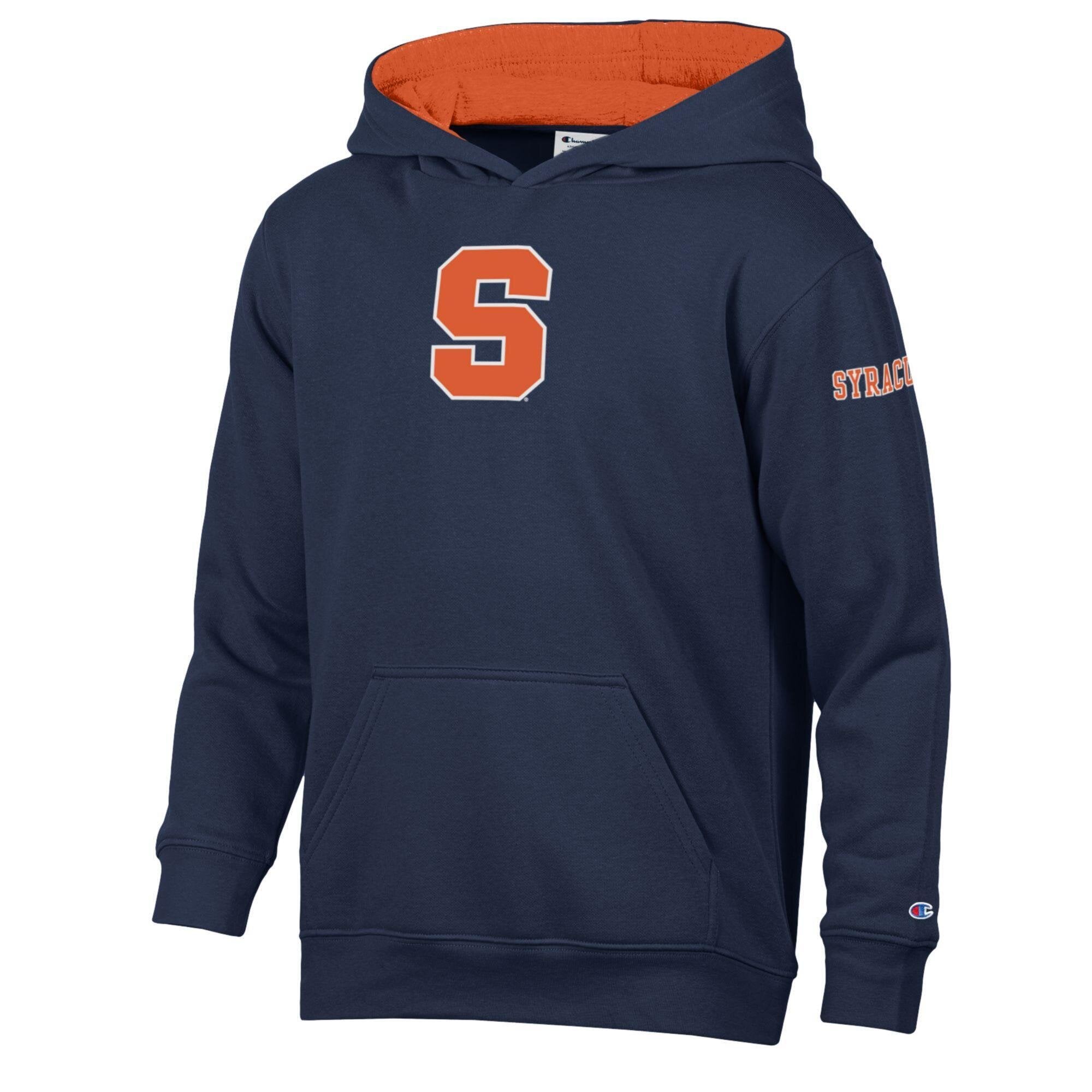 Youth Champion  Navy Syracuse Orange Fleece Hoodie