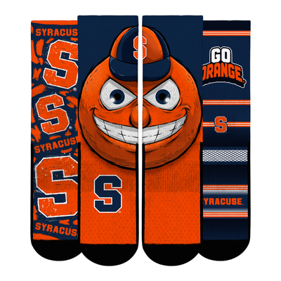  Syracuse Orange Rock Em Youth Fan Favorite Three-Pack Crew Sock Set - Orange