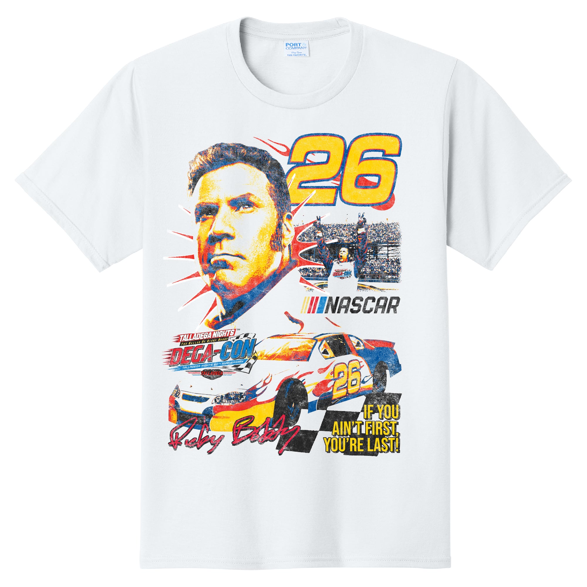 Men's Talladega Superspeedway White Talladega Nights Dega-Con T-Shirt