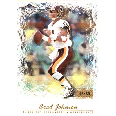 2001 Pacific Impressions Premiere Date #133 Brad Johnson