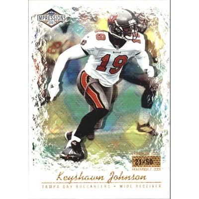 2001 Pacific Impressions Premiere Date #134 Keyshawn Johnson