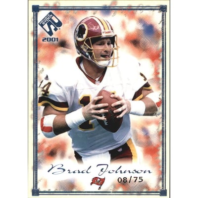 2001 Private Stock Blue Framed #94 Brad Johnson