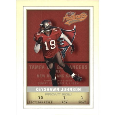 2002 Fleer Authentix Front Row #7 Keyshawn Johnson