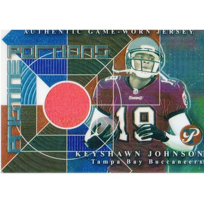 2002 Topps Pristine Portions Jerseys #PPRKJ Keyshawn Johnson D