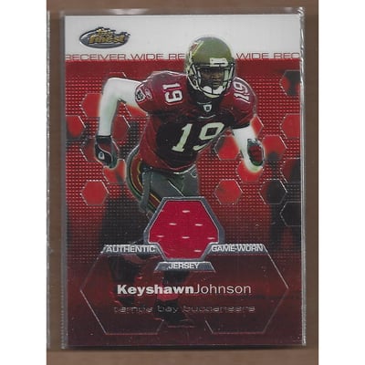 2003 Finest #117 Keyshawn Johnson JSY C