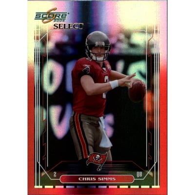 2006 Select Red #256 Chris Simms
