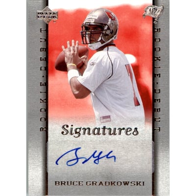 2006 Upper Deck Rookie Debut #210 Bruce Gradkowski AU RC