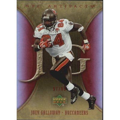 2007 Artifacts Red #94 Joey Galloway