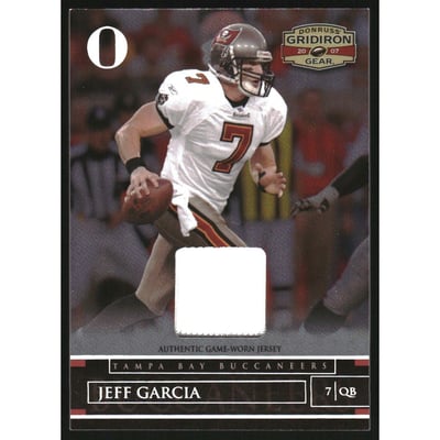 2007 Donruss Gridiron Gear Jerseys O's #34 Jeff Garcia