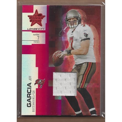 2007 Leaf Rookies and Stars Longevity Materials Ruby #36 Jeff Garcia