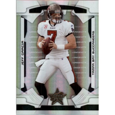 2008 Leaf Rookies and Stars Longevity Parallel Black #92 Jeff Garcia