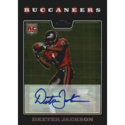 2008 Topps Chrome Rookie Autographs #TC205 Dexter Jackson B