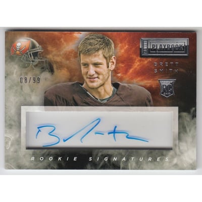 2014 Panini Playbook #135 Brett Smith AU/99 RC