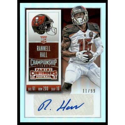 2015 Panini Contenders Championship Ticket #156 Rannell Hall AU/99