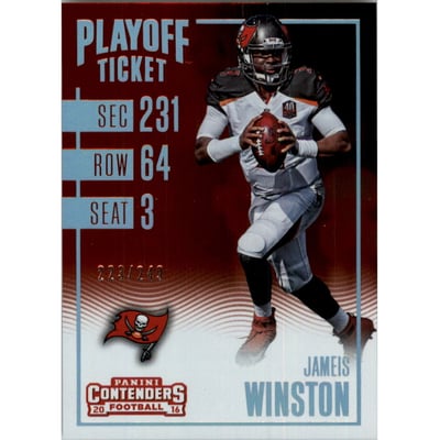 2016 Panini Contenders Playoff Ticket #49 Jameis Winston