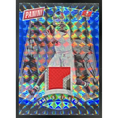 2017 National Convention VIP Blue Mosaic Prizm Relics #4 Jameis Winston /25