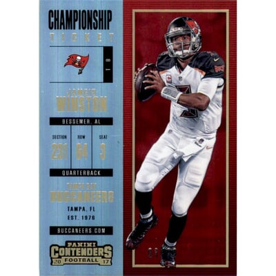 2017 Panini Contenders Championship Ticket #10 Jameis Winston
