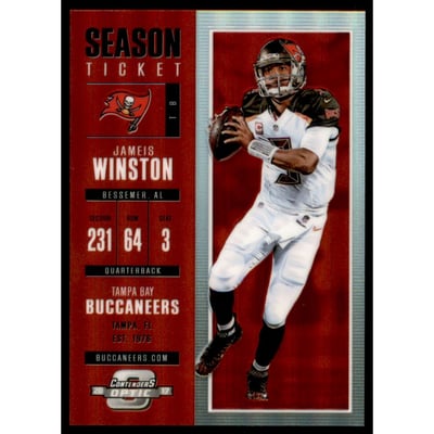 2017 Panini Contenders Optic Red #10 Jameis Winston