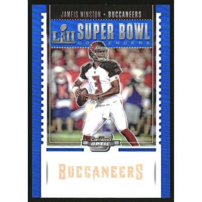 2017 Panini Contenders Optic Super Bowl Contenders Blue #17 Jameis Winston