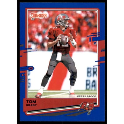 2020 Donruss Press Proof Blue #230A Tom Brady