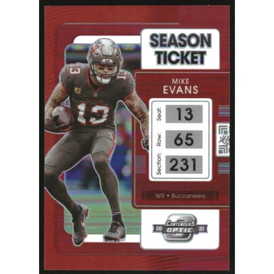 2021 Panini Contenders Optic Red #26 Mike Evans