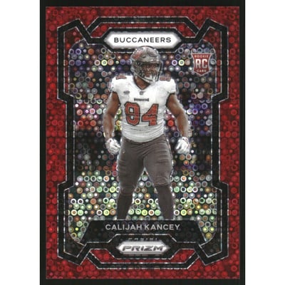 2023 Panini Prizm Prizms No Huddle Red #393 Calijah Kancey