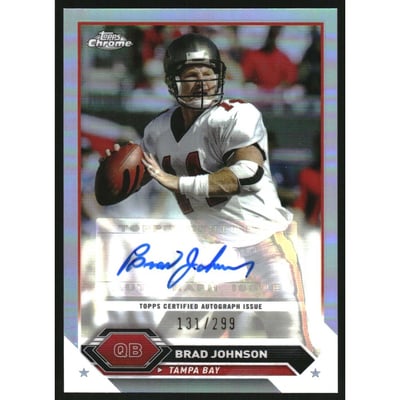 2023 Topps Composite Chrome Autographs Refractors #TCABJO Brad Johnson