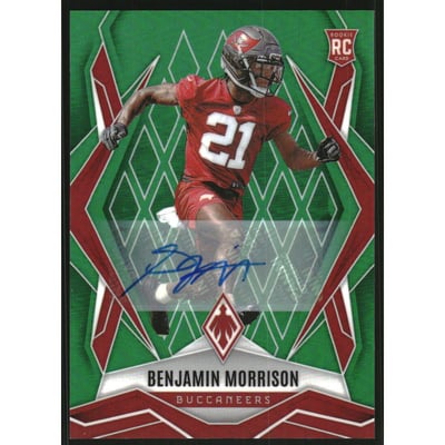 2025 Panini Phoenix Rookie Autographs Green #247 Benjamin Morrison