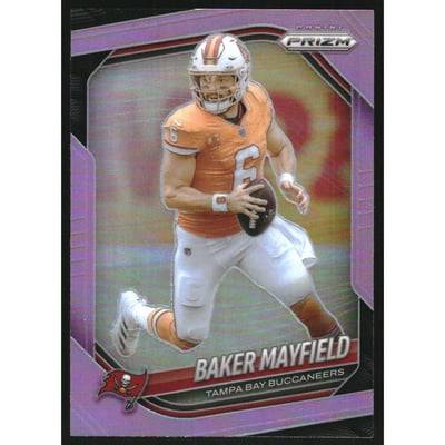 2025 Panini Prizm Prizms Pink #283 Baker Mayfield